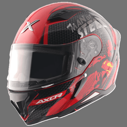 Axor superman Helmet - Bikerz ModuleRedGlossyS