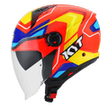 KYT D-CITY OVERTECH ORANGE FLUO YELLOW - Bikerz Module