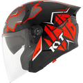 KYT D-CITY OVERTECH RED WITH BLACK - Bikerz Module
